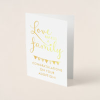 Die Liebe der Goldfoil-Typografie macht eine Adopt
