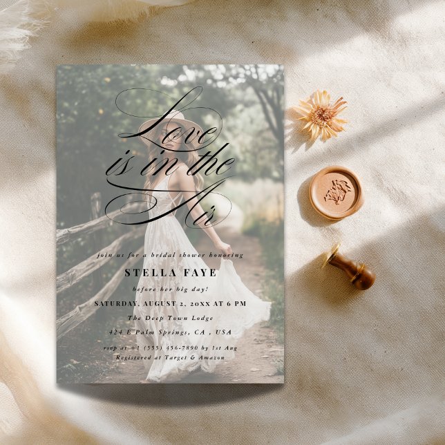 Die Liebe der Kalligraphie befindet sich im Foto d Einladung (Von Creator hochgeladen)