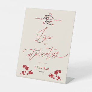 Die Liebe der Kirschblüten in der chinesischen Lie Sockelschild