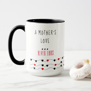 Die Liebe der Mutter endet nie   Muttertag Tasse
