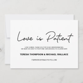 Die Liebe der Pläne ändert sich, wenn die Hochzeit Einladung