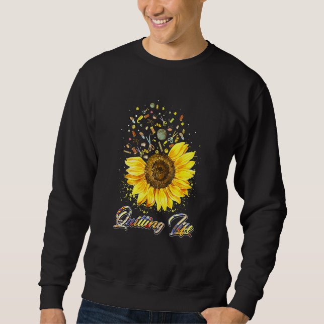Die Liebe der Sonnenblume verlassen Sweatshirt (Vorderseite)