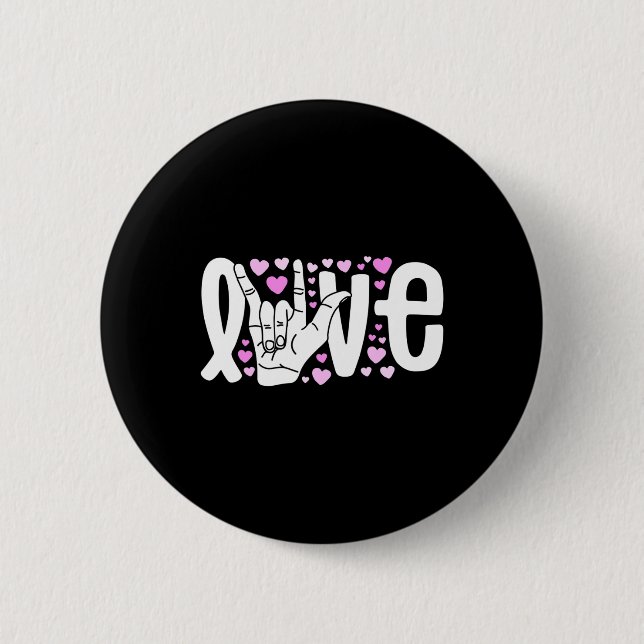 Die Liebe der Sprache muss ein gutes Bewusstsein s Button (Vorderseite)