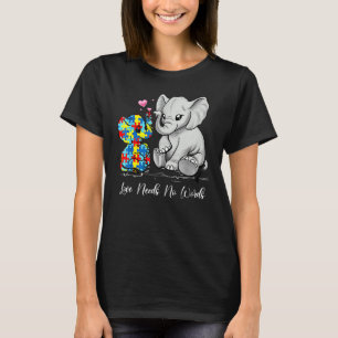 Die Liebe des Autismus braucht keine Worte für Ele T-Shirt