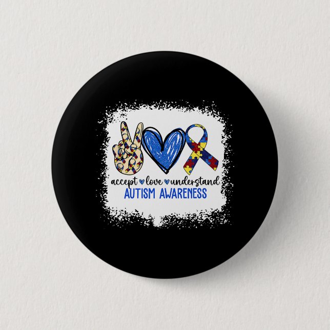 Die Liebe des Friedens und die Sensibilisierung fü Button (Vorderseite)