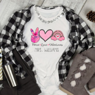 Die Liebe des Friedens Valentins T-Shirt