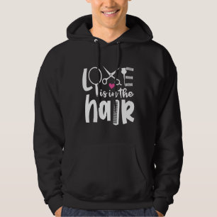 Die Liebe des Friseursalons befindet sich auf der Hoodie