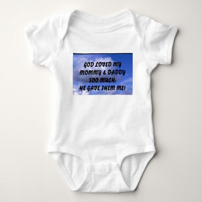 Die Liebe des Gottes Baby Strampler (Vorderseite)