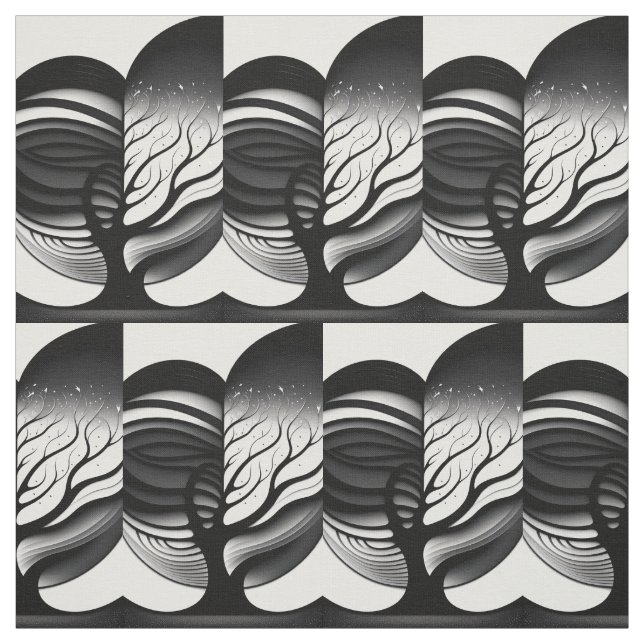 Die Liebe des Herzbaums Stoff (Muster)