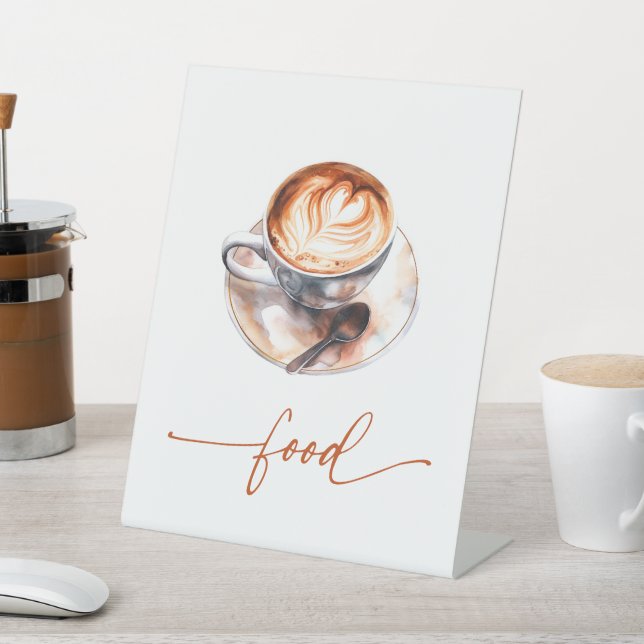 Die Liebe des Kaffees braut Nahrung Sockelschild (In SItu)