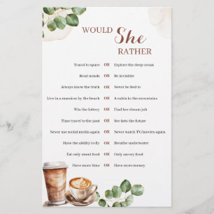 Die Liebe des Kaffees bricht, würde sie eher spiel