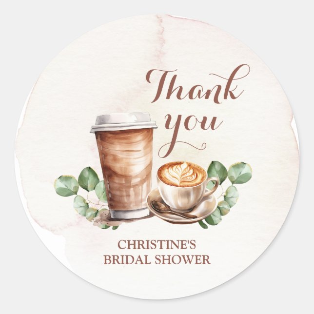 Die Liebe des Kaffees ist Bierbrauen Dankeschön Au Runder Aufkleber (Vorderseite)