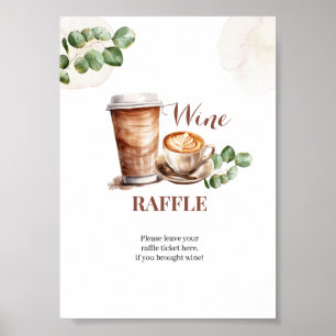 Die Liebe des Kaffees ist das "Breine Raffle Game Poster