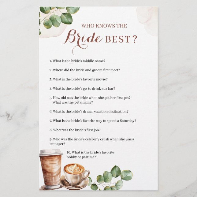 Die Liebe des Kaffees ist die Brauerei, die die Br (Vorderseite)