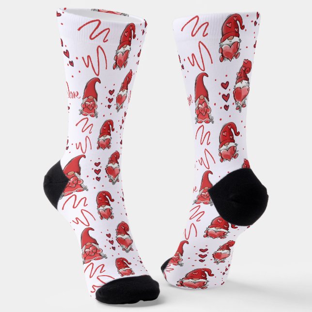 Die Liebe des niedlichen Valentins wächst Socken (Gewinkelt)