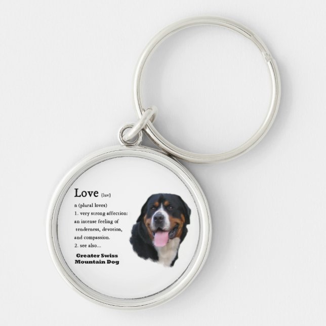 Die Liebe des Schweizer Hundes ist... Schlüsselanhänger (Vorne)
