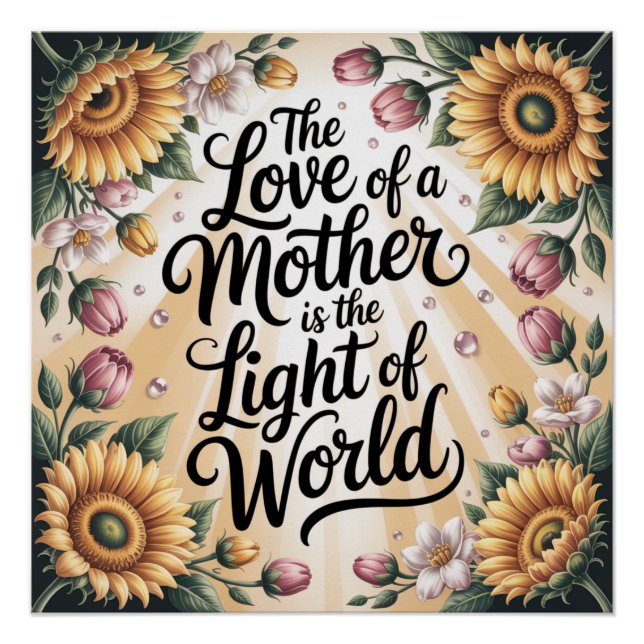 Die Liebe einer Mutter ist das Licht der Welt Poster (Vorderseite)