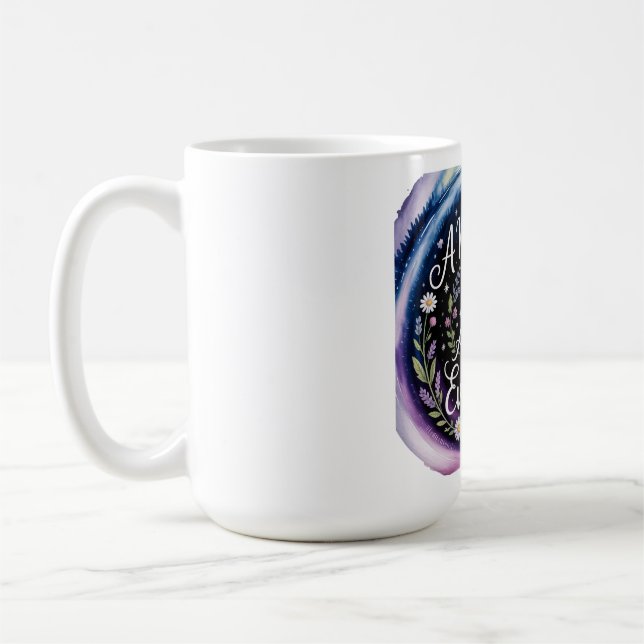 Die Liebe einer Mutter ist die Antwort auf alles Kaffeetasse (Links)