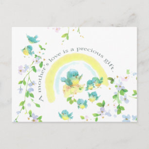 Die Liebe einer Mutter ist ein kostbares Geschenk Postkarte