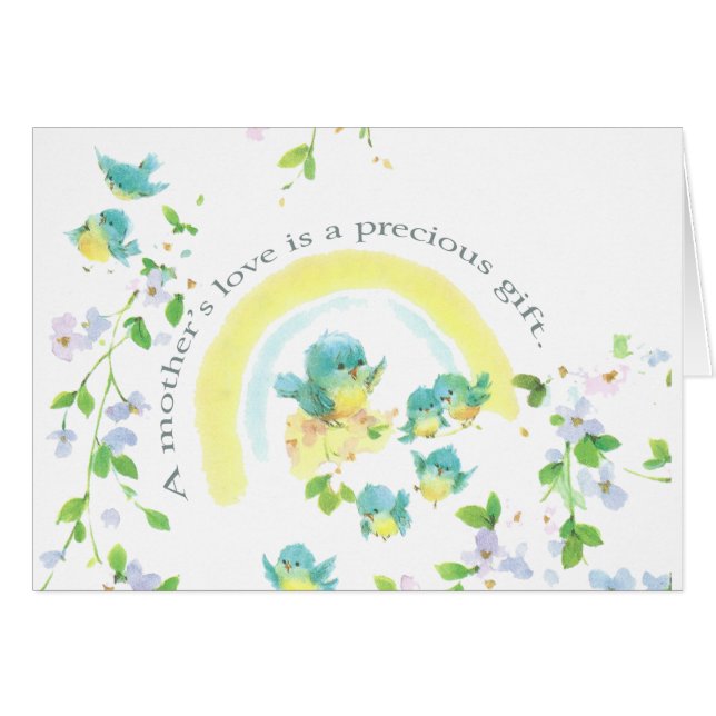 Die Liebe einer Mutter ist ein Wertvolles Geschenk (Vorderseite (Horizontal))