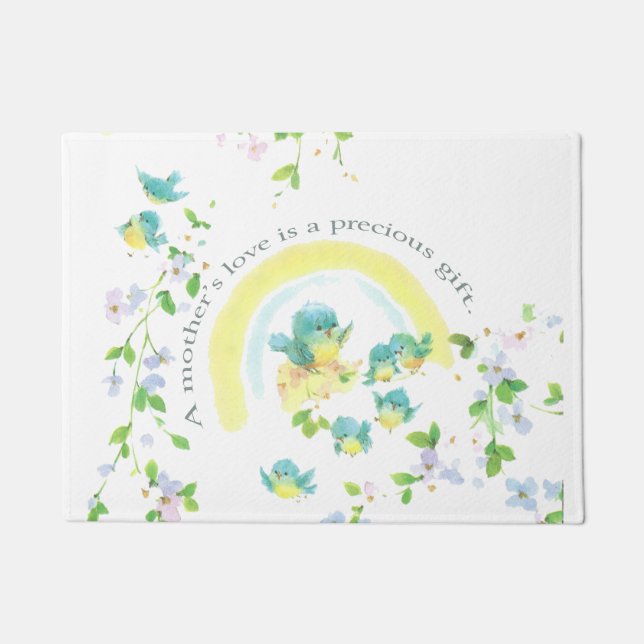 Die Liebe einer Mutter ist ein Wertvolles Geschenk Fußmatte (Vorderseite)