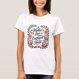 Die Liebe einer Mutter ist für immer im Herzen ein T-Shirt