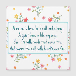 Die Liebe einer Mutter  Magnetkarte