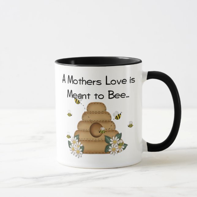 Die Liebe einer Mutter wird zur Bienen-Tasse Tasse (Rechts)