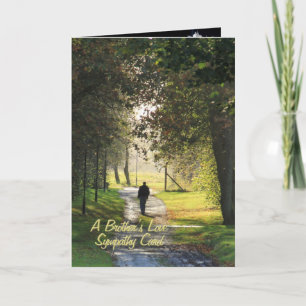 Die Liebe eines Bruders, Beileidskarte Karte