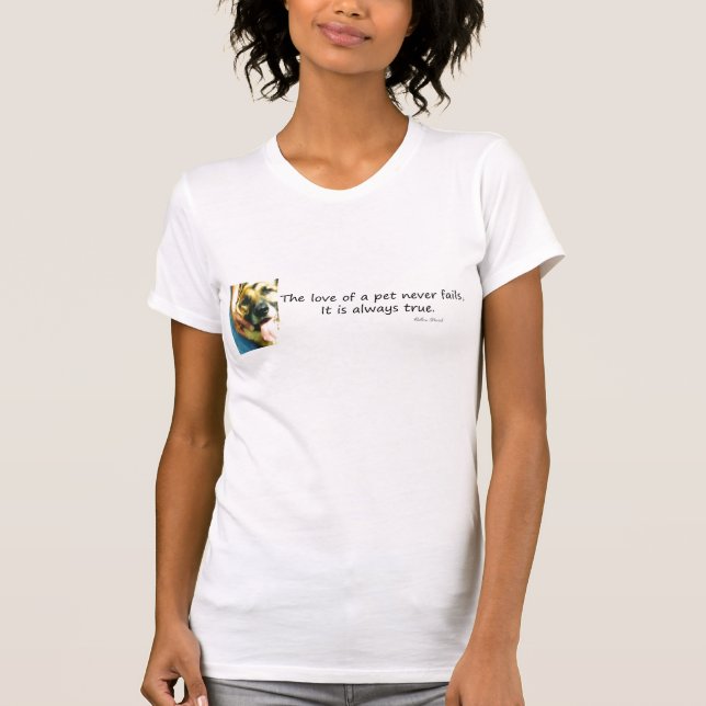 Die Liebe eines Haustieres T-Shirt (Vorderseite)