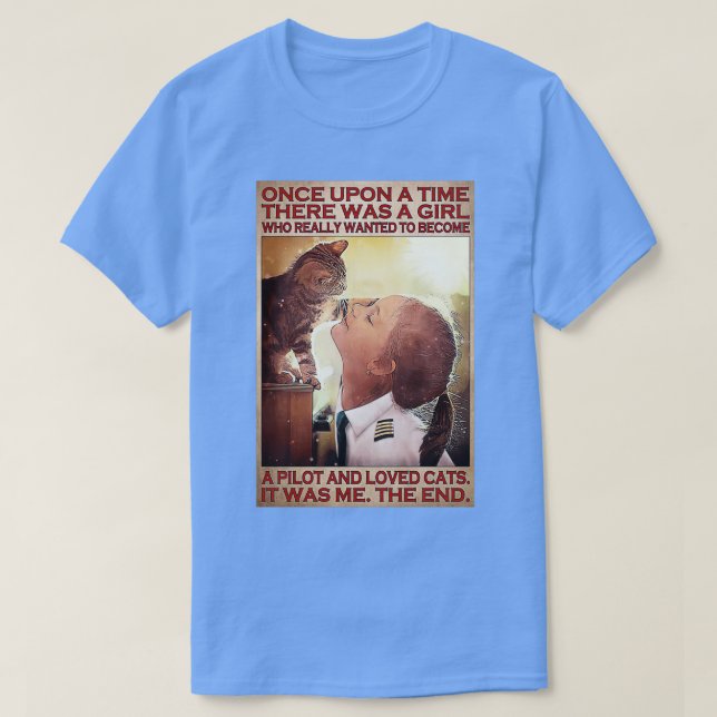 Die Liebe eines Mädchenpiloten war einmal zu einem T-Shirt (Design vorne)