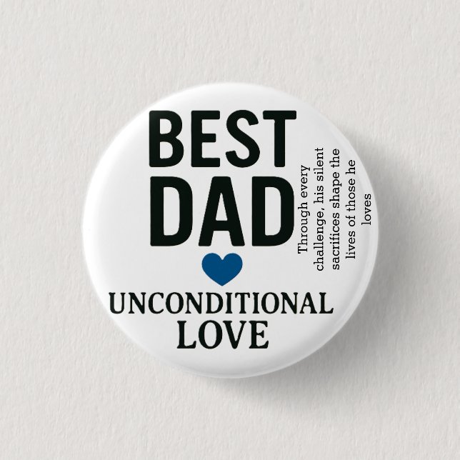 Die Liebe eines Vaters ist ein Zeichen der Stärke Button (Vorderseite)