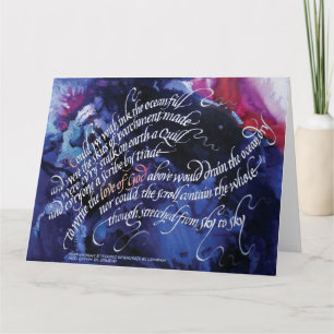 "Die Liebe Gottes" 5.5x8.5 Faltkarte Karte