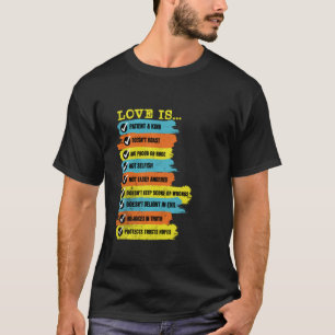 Die Liebe ist eine Checkliste gemäß 1 Korinthen 1 T-Shirt