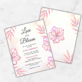 Die Liebe ist in Bloom Bridal Dusche Einladung Flyer