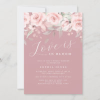 Die Liebe ist in der Blush Bridal Dusche