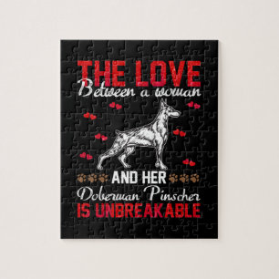 Die Liebe ist unzerbrechlich Doberman Pinscher Puzzle