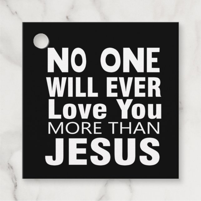 Die Liebe Jesu Geschenkanhänger (Vorderseite)