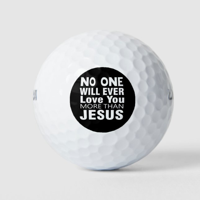 Die Liebe Jesu Golfball (Vorderseite)