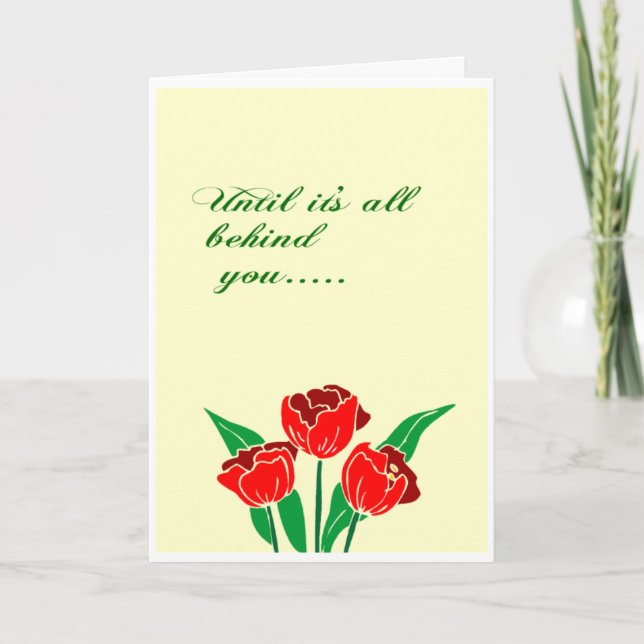 Die Liebe Jesu liegt hinter dir Karte (Vorderseite)