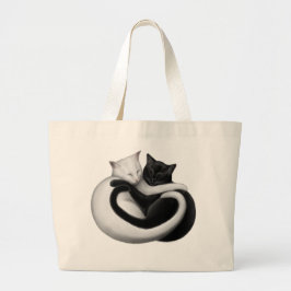 Die Liebe-Katzen-Taschen-Tasche Jumbo Stoffbeutel