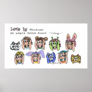 Die Liebe konzentriert sich auf ...das Gesetz des  Poster