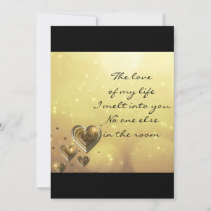 Die Liebe meiner Lebensgrußkarte Karte