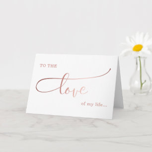 die Liebe meines Lebens valentine/ Jubiläum Liebe Karte