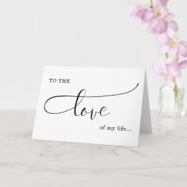 die Liebe meines Lebens valentine/ Jubiläum Liebe Karte