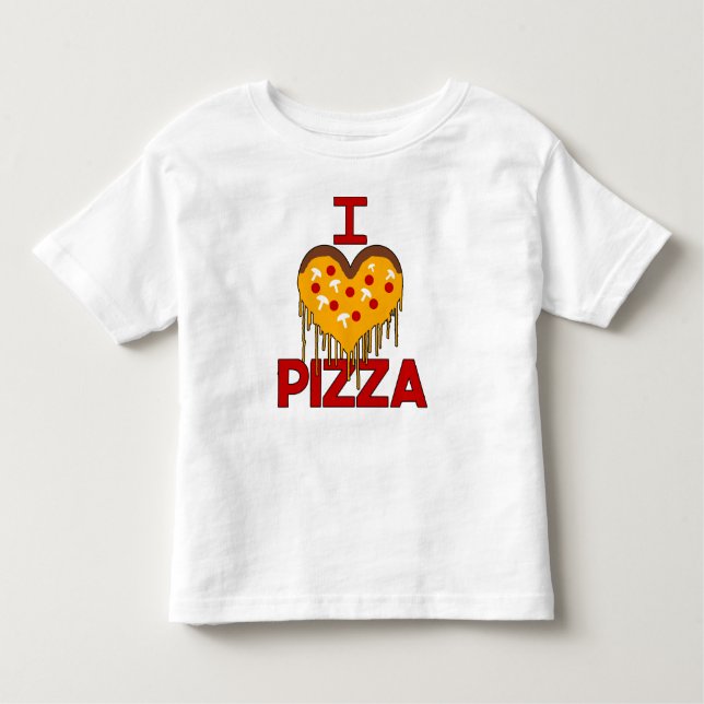 Die Liebe-Pizza des Kleinkindes Kleinkind T-shirt (Vorderseite)