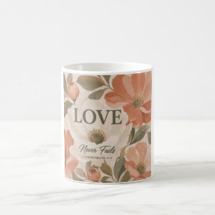 DIE LIEBE SCHEITERT NIE Christliches Hochzeitsge Kaffeetasse