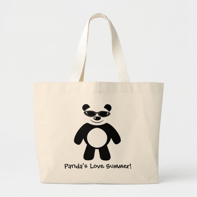 Die Liebe-Sommer des Pandas! Jumbo Stoffbeutel (Vorne)