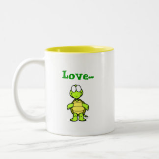Die Liebe-Tasse Zweifarbige Tasse