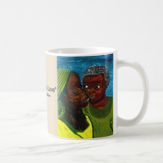 Die Liebe-" trinkende Tasse "einer Mutter (Rechts)